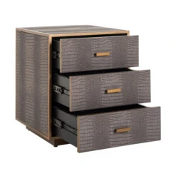 Nachtkastje Slangenleer Met Goud -WOOOD Verkoopwinkel 7534 4