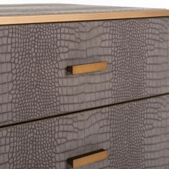 Nachtkastje Slangenleer Met Goud -WOOOD Verkoopwinkel 7534 5