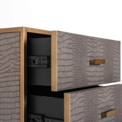 Nachtkastje Slangenleer Met Goud -WOOOD Verkoopwinkel 7534 6