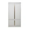 BePureHome Opbergkast Met Lambrisering -WOOOD Verkoopwinkel bepure organize witte bergkast met legplanken 01