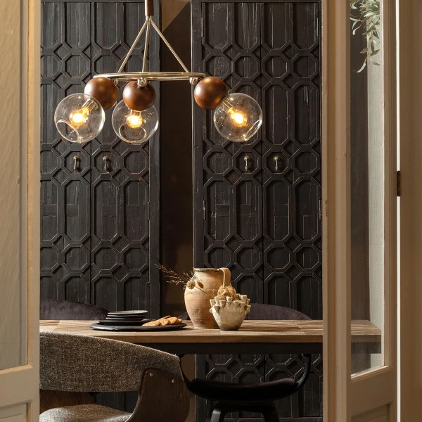 BePureHome Vintage Hoge Wandkast Zwart - Afbeelding 7