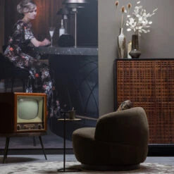 BePureHome Wandkast Walnoot Met Zwart -WOOOD Verkoopwinkel bepurehome nuts houten wandkast walnoot zwart 800292 w lumz