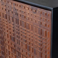 BePureHome Wandkast Walnoot Met Zwart -WOOOD Verkoopwinkel bepurehome nuts houten wandkast walnoot zwart 07