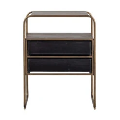 BePureHome Nachtkastje Met 2 Lades -WOOOD Verkoopwinkel bepurehome polite nachtkastje met 2 lades 04