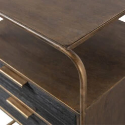 BePureHome Nachtkastje Met 2 Lades -WOOOD Verkoopwinkel bepurehome polite nachtkastje met 2 lades 06