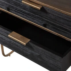 BePureHome Nachtkastje Met 2 Lades -WOOOD Verkoopwinkel bepurehome polite nachtkastje met 2 lades 07