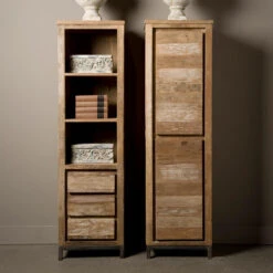 Boekenkast Teak Met Wit -WOOOD Verkoopwinkel boekenkast teak met wit tower living venetie 01 1