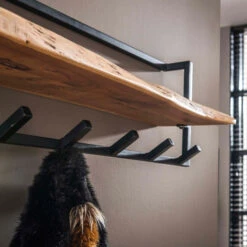 Boomstam Kapstok Acaciahout -WOOOD Verkoopwinkel boomstam kapstok acaciahout santa poca edge shelve 02 1
