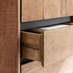 Hoge Wandkast Teakhout -WOOOD Verkoopwinkel dtp home metropole hoge wandkast teakhout 05