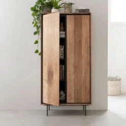 WOOOD Verkoopwinkel -WOOOD Verkoopwinkel dtp home metropole teakhouten wandkast 01