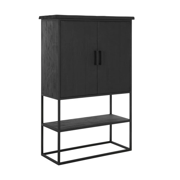 Zwarte Bergkast Teak Small 5 Zwarte Bergkast Teak Small - Afbeelding 3