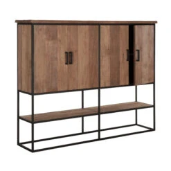 Bergkast Teakhout Large -WOOOD Verkoopwinkel dtp home timeless wandkast beam groot 03