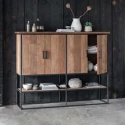 Bergkast Teakhout Large -WOOOD Verkoopwinkel dtp home timeless wandkast beam groot 04