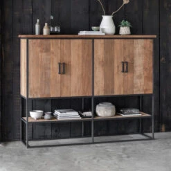 Bergkast Teakhout Large