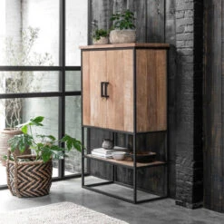 Bergkast Teakhout Small -WOOOD Verkoopwinkel dtp home timeless wandkast beam smal 04