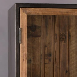 Houten Vitrinekast Industrieel -WOOOD Verkoopwinkel dutchbone berlin houten vitrinekast industrieel 05