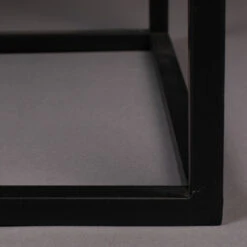 Ribbelglas Kastje Zwart Staal -WOOOD Verkoopwinkel dutchbone boli ribbelglas wandkastje 008