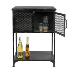 Laag Kastje Zwart Metaal -WOOOD Verkoopwinkel dutchbone denver lage zwart metalen wandkast 03