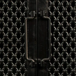 Laag Kastje Zwart Metaal -WOOOD Verkoopwinkel dutchbone denver lage zwart metalen wandkast 06