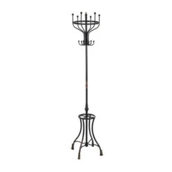 Zwarte Ijzeren Staande Kapstok