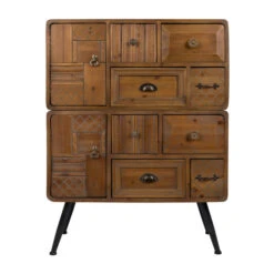 Vintage Wandkast Hout -WOOOD Verkoopwinkel dutchbone jove antieklook wandkast vurenhout 02