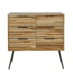 Eigentijdse Ladekast Met 6 Lades -WOOOD Verkoopwinkel eigentijdse ladekast met 6 lades teca strip giani 04