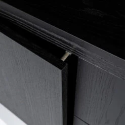 Vakkenkast Zwart Eiken 200 Cm -WOOOD Verkoopwinkel eleonora helsinki vakkenkast zwart eiken 200 cm 04