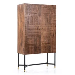 Kast Van Mangohout Met Snijwerk