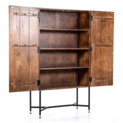 Kast Van Mangohout Met Snijwerk -WOOOD Verkoopwinkel eleonora isa kast van mangohout met snijwerk 04