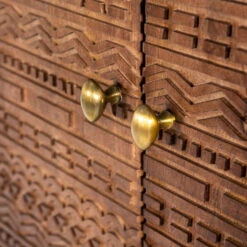 Kast Van Mangohout Met Snijwerk -WOOOD Verkoopwinkel eleonora isa kast van mangohout met snijwerk 06