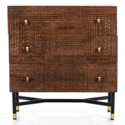 Ladekast Met Houtsnijwerk -WOOOD Verkoopwinkel eleonora isa ladekast met houtsnijwerk 01