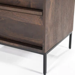 Smalle Kast Donker Mango Hout -WOOOD Verkoopwinkel eleonora jimmy smalle kast donker mango hout 06