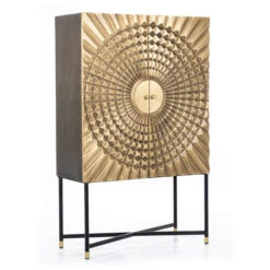 Gouden Kast Op Hoge Poten