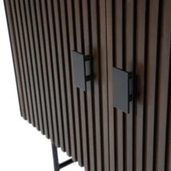 Houten Boekenkast Met Latjes -WOOOD Verkoopwinkel eleonora remi houten boekenkast met latjes 04