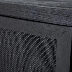 Zwarte Kast Met Rotan Webbing -WOOOD Verkoopwinkel eleonora vic zwarte kast met rotan webbing 06