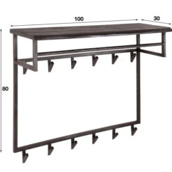 Grote Kapstok Industrieel Zwart -WOOOD Verkoopwinkel grote kapstok industrieel zwart yucon santa 05