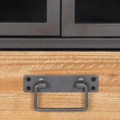 Vitrinekast Staal En Hout 14 Vitrinekast Staal En Hout -WOOOD Verkoopwinkel halfhoge vitrinekast damian lumz home 04