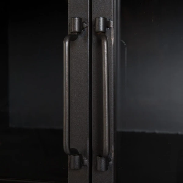 Vitrinekast Staal En Hout 7 Vitrinekast Staal En Hout - Afbeelding 5