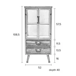 Vitrinekast Staal En Hout 12 Vitrinekast Staal En Hout -WOOOD Verkoopwinkel halfhoge vitrinekast damian lumz home 07