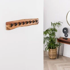 Kapstok Boomstam Plank Acaciahout -WOOOD Verkoopwinkel houten kapstok edge acacia santa poca groot 02