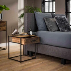 Industrieel Nachtkastje Oud Hout 1 Lade 7 Industrieel Nachtkastje Oud Hout 1 Lade -WOOOD Verkoopwinkel industrieel nachtkastje oud hout 1 lade float giani 02