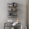 Industrieel Wandrek Met Haken -WOOOD Verkoopwinkel industrieel wandrek met haken bogor lavis 01