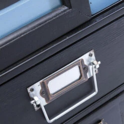 Stalen Ladekast Industrieel -WOOOD Verkoopwinkel kare design art factory industriele zwarte kast 04