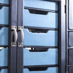 Stalen Ladekast Industrieel -WOOOD Verkoopwinkel kare design art factory industriele zwarte kast 07