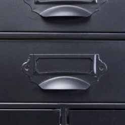 Stalen Ladekast Industrieel -WOOOD Verkoopwinkel kare design art factory industriele zwarte kast 08