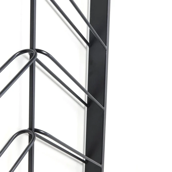 Zwart Wijnrek Van Metaal 5 Zwart Wijnrek Van Metaal - Afbeelding 3