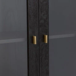 Zwarte Design Vitrinekast -WOOOD Verkoopwinkel kare design milano zwarte design vitrinekast 09