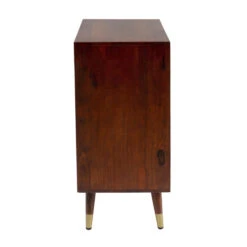 Mangohouten Wandkast Met Goud -WOOOD Verkoopwinkel kare design muskat mangohouten wandkast met goud 05