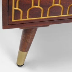 Mangohouten Wandkast Met Goud -WOOOD Verkoopwinkel kare design muskat mangohouten wandkast met goud 09