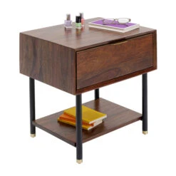 Nachtkastje Van Sheeshamhout -WOOOD Verkoopwinkel kare design ravello nachtkastje van sheeshamhout 03